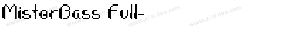 MisterBass Full字体转换